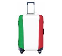 axzttupy Bandera de Italia con estampado de maleta grande que se adapta a casi cualquier equipaje personalizado protector de equipaje de viaje, negro, L, Negro, L