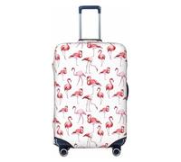 axzttupy Funda para maleta grande con estampado de flamencos, se adapta a casi cualquier equipaje, protector de equipaje de viaje personalizado, Black, L