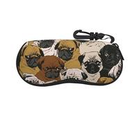 axzttupy Imagen De Pug - Funda suave para gafas de sol con estampado funcional y elegante, accesorios diarios multiusos
