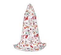 axzttupy Love Paris Tower - Capa con capucha y estampado de corazón de bicicleta para carnaval, Halloween y fiestas temáticas, cómoda capa