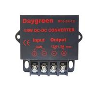 AXZWCEIGZ 11, 24V a 12V 13,8V 1.5A 10A 15A 20A 30A 40A 60A DC convertidor Reductor Voltaje regulador Buck(24V TO 12V 1.5A)