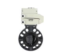 AXZWCEIGZ DN50 2pulgadas DN65 DN80 DN100 4pulgadas Mariposa eléctrica y Resistente(UPVC Valve MATERIAL-220V,DN80)