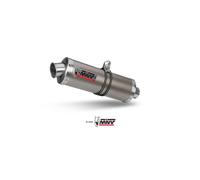 MIVV Silenciador de escape Yamaha YZF 600 R6 oval titanio 2003-2005 alto