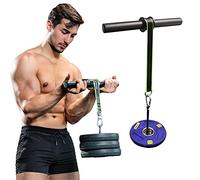 Ayaaa Rodillo de muñeca, Brazo Muscular Fitness Jack Cuerda de Entrenamiento del antebrazo Cuerda Fuerza del Brazo Fuerza de la muñeca Cuerda con Mancuernas + Marco de Campana