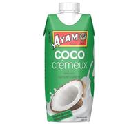 AYAM Crema de coco | Ingredientes 100% naturales | 99% coco | Potenciado en agua de coco | Alta calidad | Leche vegetal | Sin lactosa | Sin gluten | Paquete práctico - 330 ml