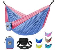 AYAMAYA Hamaca para niños, ideal como regalo al aire libre, para niñas y niños, tamaño pequeño, ultraligero con correa y mosquetón, hamaca para árbol oscilante para patio interior