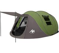 AYAMAYA - Tienda de campaña fácil de desplegar para 6 personas - Tienda de campaña instantánea impermeable de doble capa con vestíbulo y porche, instalación automática familiar de gran tamaño para 4-6