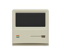 AYANEO Mini PC retro AM01, AMD Ryzen 7 5825U, mini computadora de escritorio Barebone sin RAM/SSD/OS, diseño retro, salida 4K, WiFi 6, HDMI dual/DP, mini computadora compacta para juegos y oficina