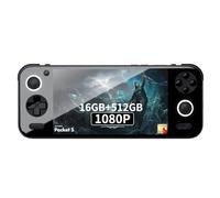 AYANEO Pocket S-15.2 cm 1440P Consola de juegos Android portátil 2560x1440 Tablet PC consola de videojuegos Snapdragon G3x Gen 2 CPU 16GB/512GB (negro)