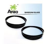 AYAO Hoja de sierra de banda de dientes de tierra 2240 mm x 9,5 mm x 6 TPI (paquete de 2 cuchillas)