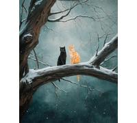 AYAOYANGGO Animal Diy Juego De Cuentas Para Bordar Gato De Dibujos Animados Kit De Bordado De Cuentas Punto De Cruz,Manualidades,Juego De Artesanía 3D 60x80cm