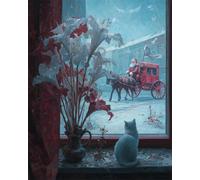 AYAOYANGGO Animal Diy Juego De Cuentas Para Bordar Gatos Y Flores Kit De Manualidades Con Bordado,Tapiz 3D,Kits De Punto De Cruz Con Cuentas 50x60cm