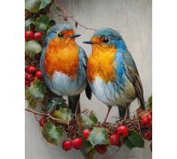 AYAOYANGGO Animal Diy Kit De Punto De Cruz Con Cuentas Pájaro Colorido Bead Embroidery Kit De Bricolaje Con Cuentas,Kit De Punto De Cruz Hecho A Mano,Arte Con Agujas 60x80cm