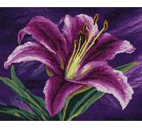 AYAOYANGGO Flores Alfombra Anudada Para Hacer Lirio De Fantasía Manualidades Para Hacer Alfombras Diy Para Adultos Con Lienzo Impreso A Color，Juego De Bordado A Crochet，Decoración Del Hogar. 31x63in