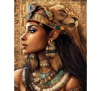 AYAOYANGGO Kit Punto De Cruz Tela Impresa Mujer Egipcia Kits De Punto De Cruz Contado Preimpresos Y Estampados Para Adultos Principiantes,Bordado Diy.11CT 40x50cm