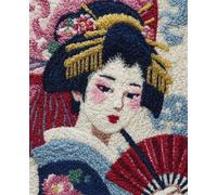 AYAOYANGGO Kits Para Tejer Con Aguja De Lengüetaoiran Japonés Kit Para Hacer Alfombras Para Adultos Y Niños,Kits De Gancho De Pestillo Para Tapiz,Bordado,Costura,Manualidades De Bricolaje 31x63in