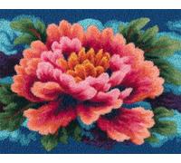 AYAOYANGGO Latch Hook Rug Kit Flores De Colores Manualidades Para Hacer Alfombras Diy Para Adultos Con Lienzo Impreso A Color，Juego De Bordado A Crochet，Decoración Del Hogar. 33x45in