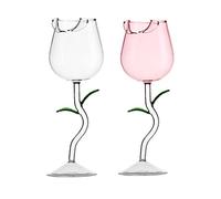 AYAROS Copa de vino con forma de rosa, copa de vino tinto para fiesta, vino, cóctel, copa única de flor de rosa, copa de vino, cóctel, jugo de copa para fiesta, boda, día de San Valentín, 280 ml
