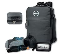 Ayars Mochila Cabina 55x40x20 Ryanair Priority | Oxford 900D Impermeable | Candado TSA | Equipaje de Mano Avión | Kit Viaje: Almohada Cervical + Antifaz 3D + Tapones + Neceser | USB