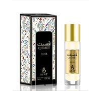 AYAT PERFUMES - Agua de perfume almizcle oriental de 30 ml - Mini frasco de fragancia árabe para hombre y mujer - Regalo original - Fabricado en Dubai (Qismet Noir)