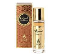 AYAT PERFUMES - Eau de Parfum Oriental Musk 30 ml - Mini frasco de aroma Arabian para mujer y hombre - Regalo original - Hecho en Dubai (Amber Oud)