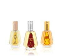 AYAT PERFUMES Eau de perfume árabe, 50 ml, para hombre y mujer, fabricada en Dubái, fragancia oriental (Musk Gold & Bakhour & Opulent)