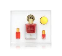 Ayat Perfumes - Estuche Prestige COMPLETO Musk Collection - Eau de Parfum 50 ml, almizcle 5 ml, aceites perfumados 12 ml y ungüento de 18 gr - Perfume Dubai (estuche de almizcle Pomegranate)