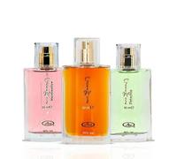 Ayat Perfumes Set de 3 fragancias - Eau de Parfum Choco Musk, malvavisco y pistacho - 3 x 50 ml - Unisex - Fragancias de Dubai - Larga duración - Idea de regalo