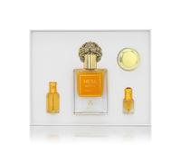 Ayat Perfumes Set Prestige Complet Musk Collection - Eau de Parfum 50 ml, almizcle 5 ml, aceites aromáticos de 12 ml y crema de 18 g - Fragancia Dubai (Musk Mango)