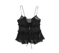 AYAZER 2023 lujuria Pura en Capas translúcido de Malla Sexy y a la Moda de Verano para Mujer - Negro - L