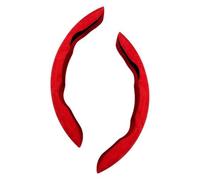 AYBEN 2 Piezas Coche Fundas Volante, para Peugeot Partner 2008-2018/Peugeot Partner 2019-2023 2024 Protector Volante de Coche Segmentado Antideslizante Durable,D Red