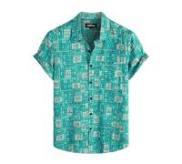 AYBIOSD Camisa Hawaiana para Hombre Camisas De Manga Corta con Botones De Corte Regular Camisas De Playa De Gran Tamaño,Style 1,6XL