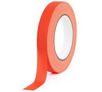 AYBUY Cinta adhesiva fluorescente, Cinta de Neón 19mm x 25m, Tape Fluorescente UV-Activa para Fiesta luz Negra, señalización, Carnaval, Halloween y Manualidades, Adhesivo libre de residuos, rojo