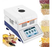 AYCDL Analizador Digital De Humedad con Calentamiento Halógeno Y Pantalla Táctil De Lectura Rápida para Medir con Precisión La Humedad De Granos, Polvos, Hierbas Y Té,100g/0.002g