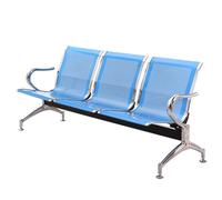 AYCDL Banco de recepción de 3 plazas con reposabrazos, cómodo asiento de sala de espera para oficina en el aeropuerto, elegante y solución para la comodidad de los huéspedes
