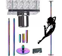 AYCDL Barra de baile para el hogar, tubo de extensión, barra de baile giratoria, poste de acero de 45 mm, resistente para estudio, pub, fiesta, equipo de fitness, 45 mm, giro D, color 3M-3.1M/3.0 m