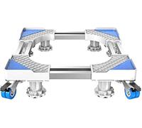 AYCDL Base De Soporte para Lavadora, Base Grande para Contenedor Exterior, Soporte para Lavadora De Doble Tubo, Carrito Ajustable De 58 A 78 Cm, Base con Ruedas para Frigorífic