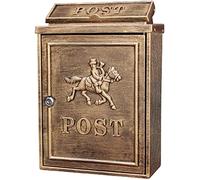 AYCDL Buzón de sugerencias, Caja de Seguridad con Cerradura, urna Electoral, buzón de donaciones, buzón con Cerradura, buzón de Correo, buzón Grande Retro, buzón de Correo(Bronce)