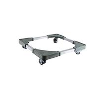 AYCDL Carro ajustable para frigorífico y congelador, carrito para lavadora, ancho de la base de 36-47 cm, longitud 46-57 cm, bandejas de suelo, ruedas para secadora, contenedor de plantas y refri