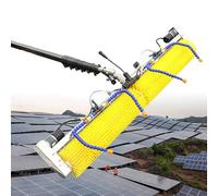 AYCDL Cepillo eléctrico de limpieza de piscinas y ventanas con poste extensible, panel solar y kit de limpiador fotovoltaico, alcance 3M para un mantenimiento sin esfuerzo, 5 m