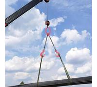 AYCDL Eslinga De Cadena Industrial, Acero De Aleación G80 De Alta Resistencia, para Operaciones Seguras De Manipulación Y Elevación De Cargas.,14110 Lbs/6.4 Ton