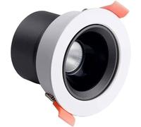AYCDL Foco LED empotrable COB para techo, luces de alta reproducción cromática, mejoras para el hogar, iluminación empotrable para sala de estar, comedor, lámpara de techo, color, 7 W, luz cálida