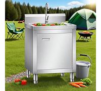 AYCDL Fregadero de cocina con armario base, fregadero independiente con armario para lavandería, lavadero, baño y baño, 60 x 60 x 80 cm, 60 x 60 x 80 cm