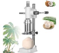 AYCDL Herramienta de apertura manual de coco para abridor de coco joven de acero inoxidable, máquina de apertura de agujeros verticales, tamaño de agujero de 6 cm para tiendas y mercados de frutas