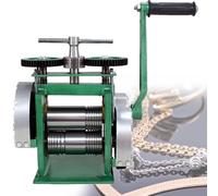 AYCDL Laminadores, máquina de laminación de joyas, laminador combinado, para hojas de joyería de metal, patrón de semicírculo cuadrado