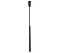 AYCDL Lámpara LED de 5 W con suspensión de tubo largo ajustable, lámparas de techo para dormitorio, luces descendentes de techo negras, cilindro de goteo, farol cilíndrico, luz de mesita de noche/4 x