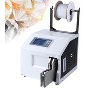 AYCDL Máquina Automática para Atar Bolsas Comerciales con Un Rollo De Alambre Metálico, para Alimentos, Manualidades, Papelería Y Panadería, Alambre Ovalado Negro.,Oval Whitewire