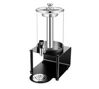 AYCDL Máquina de bebidas de autoservicio, caldero de jugo de acero inoxidable, caldero de leche, barril de vidrio, máquina de jugo de hotel, grifo de acero inoxidable, cabezal único, cabeza única