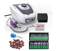 AYCDL Máquina de taladro de uñas 32W 35000RPM Taladro de uñas eléctrico Máquina de manicura lima de mango de cobre Kit de herramientas de uñas lima de uñas eléctrica con cortador portátil Manic