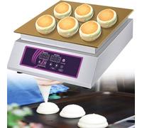 AYCDL Máquina Eléctrica para Hacer Dorayaki, Panqueques, Soufflé De Acero Inoxidable, Muffin De Placa De Cobre, Plancha Eléctrica Comercial,A